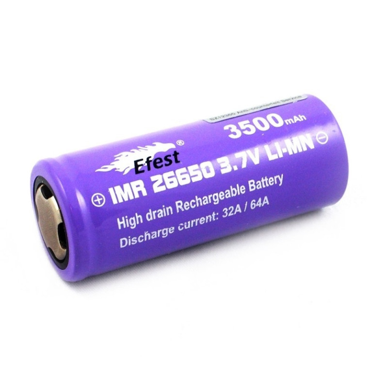 Accu EFEST Purple 26650 en 3500 Mah