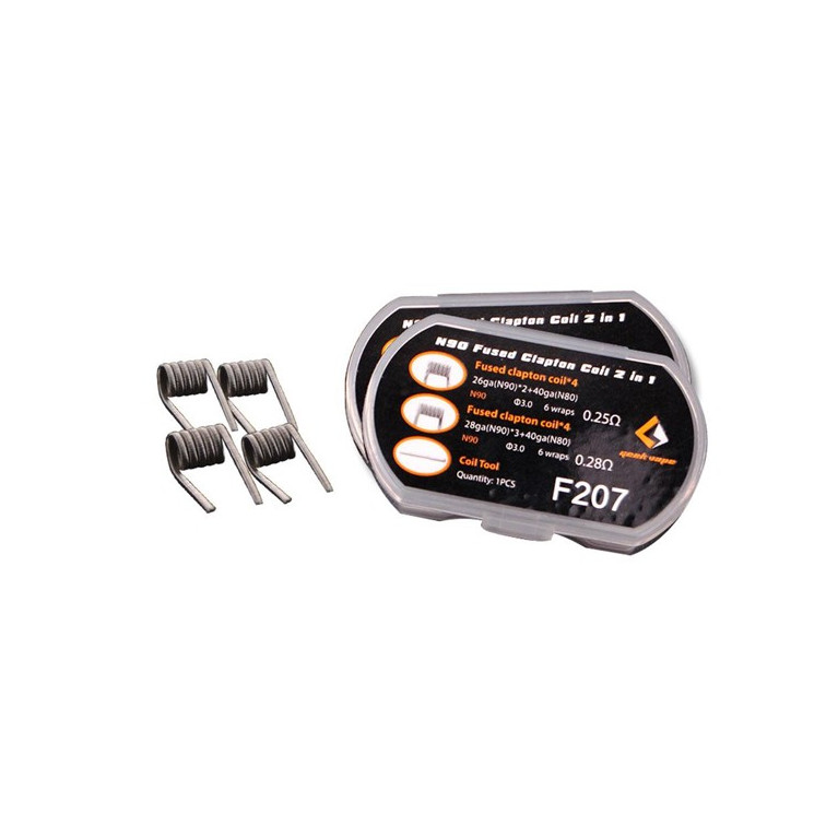 Coils Geek Vape F207 Fused Clapton Ni90 Coils Geek Vape F207 Fused Clapton Ni90