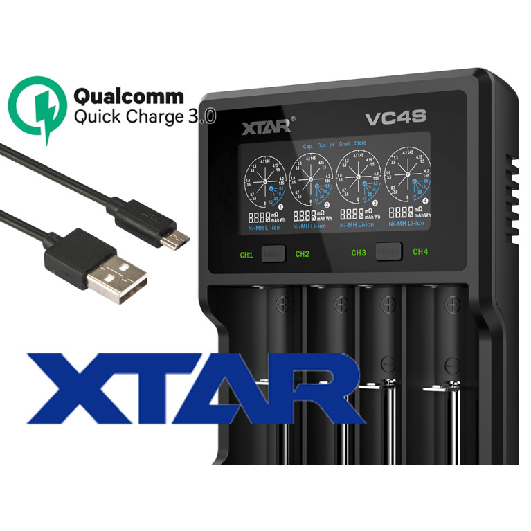 Chargeur Accus VC4S Xtar Light