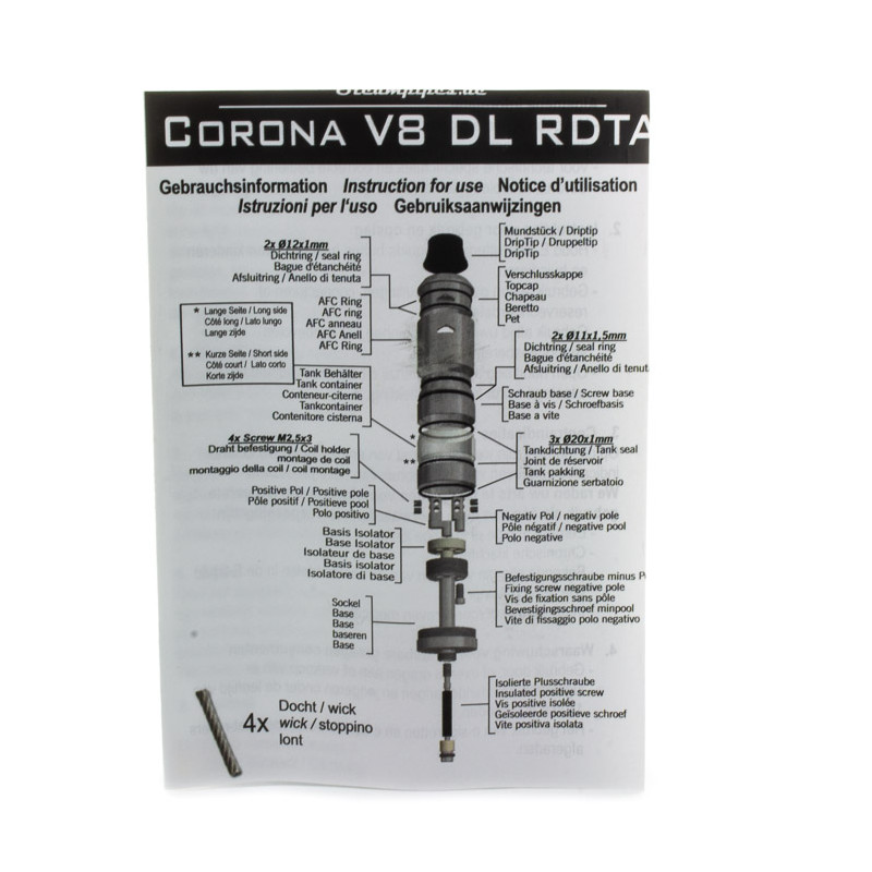 Atomiseur Corona V8 SC - Steampipes