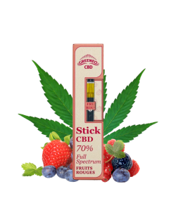 CBD Stick Fruits Rouges 70% Greeneo