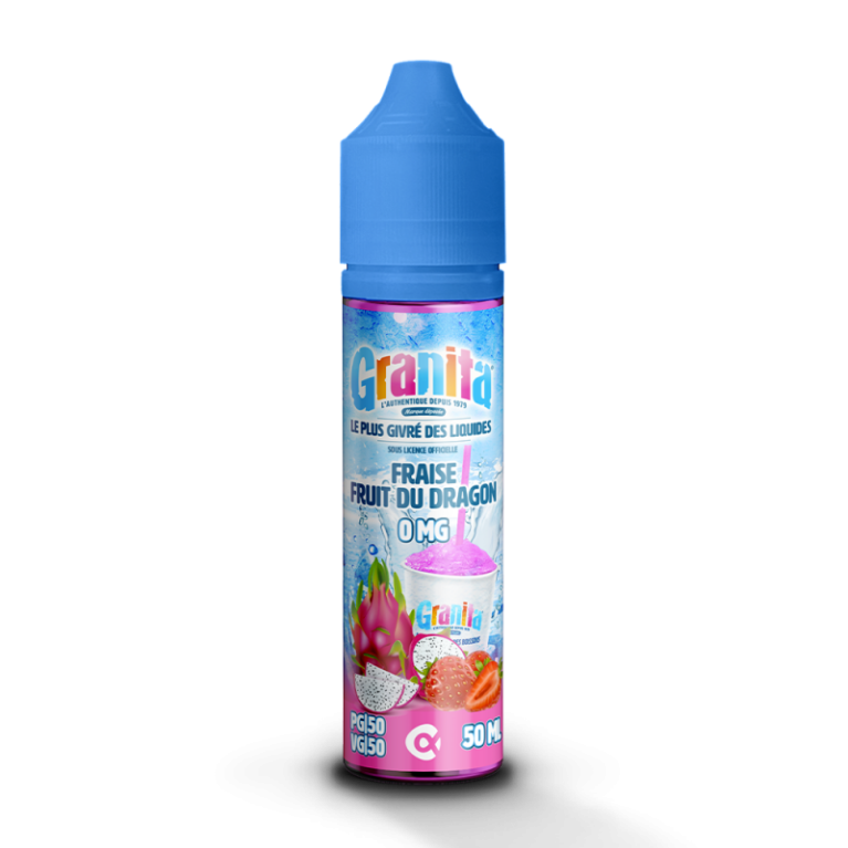 Fraise Fruit du dragon Granita 50ml 0mg ar. Fraise Fruit du dragon Granita 50ml 0mg ar.