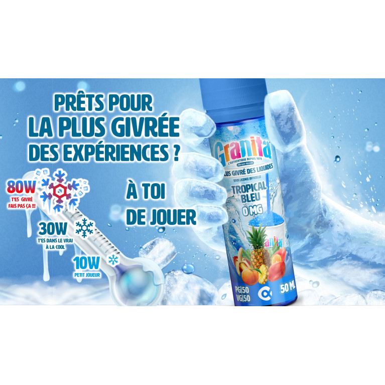 Tropical Bleu Granita 50ml 0mg ar. Tropical Bleu Granita 50ml 0mg ar.