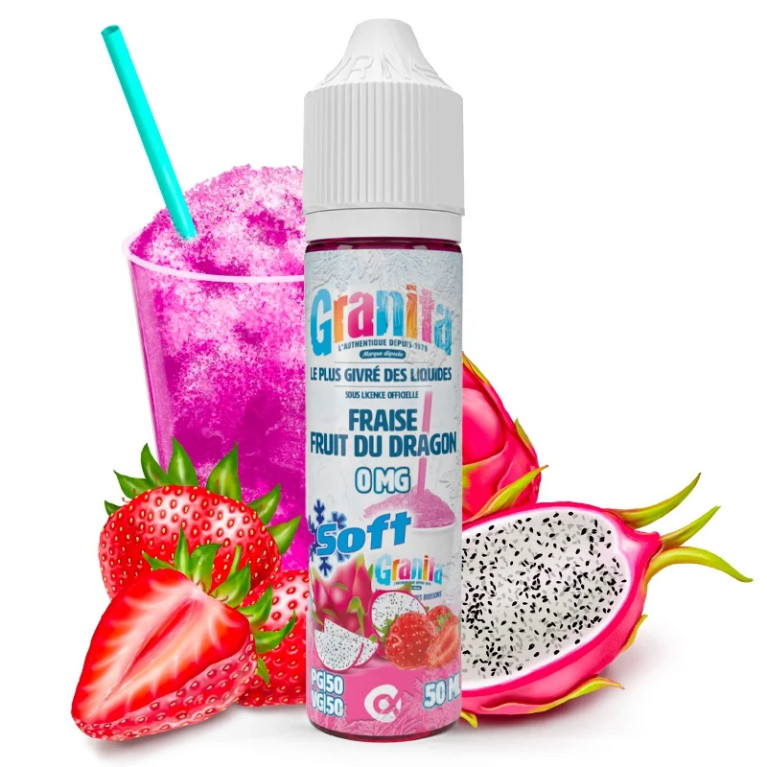 Fraise Fruit du Dragon Granita SOFT 50ml 0mg ar.