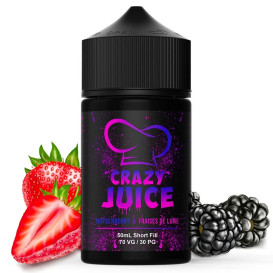 Crazy Juice Boysenberry et fraise de lune Mukk Mukk 50ml 0mg ar.
