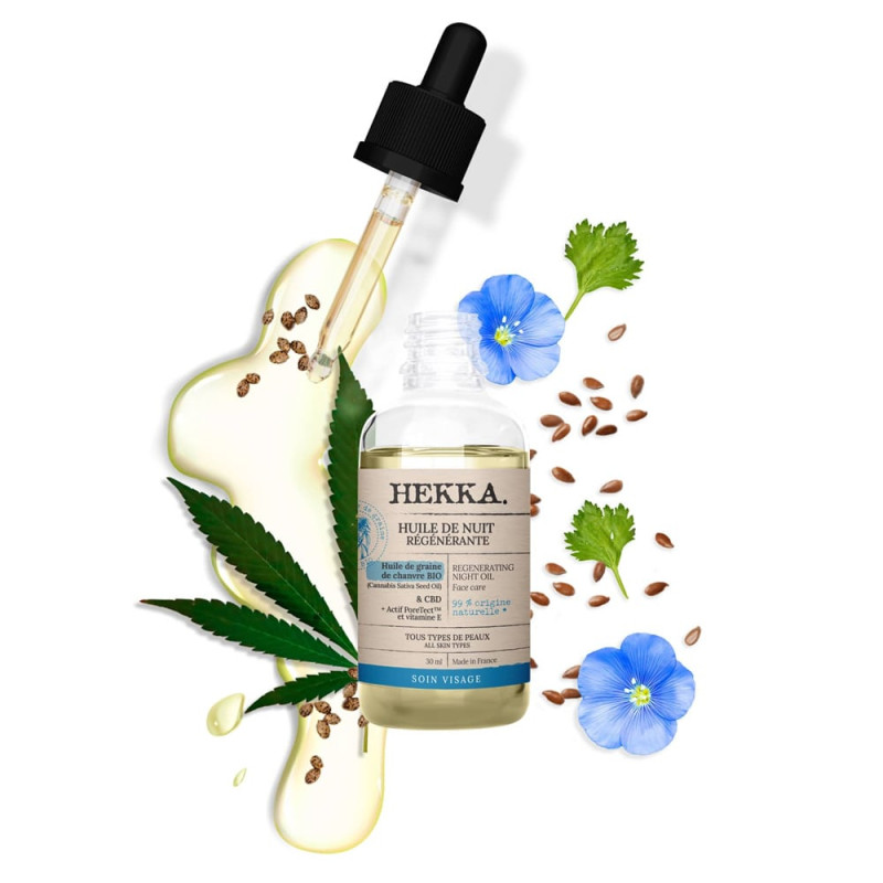 HEKKA - HUILE DE NUIT VISAGE CBD