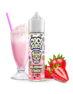 Milkshake fraise Coco Juice 50ml 0mg