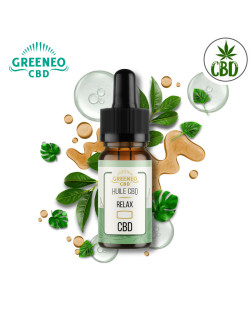 Huile de CBD GREENEO Relax - 1000mg - 10ml