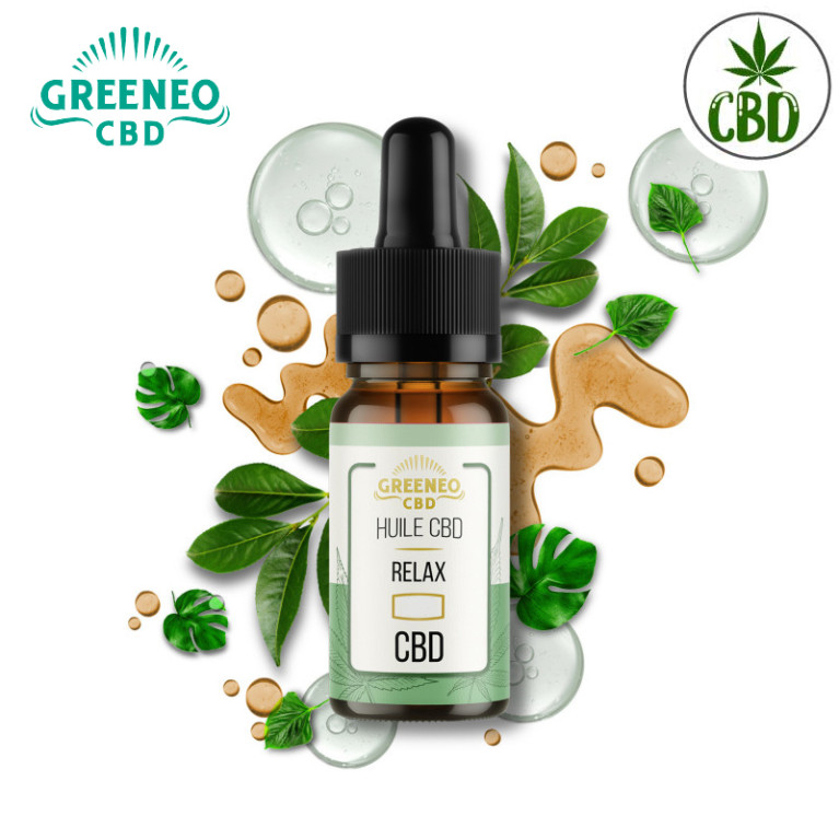 Huile de CBD GREENEO Relax - 3000mg - 10ml