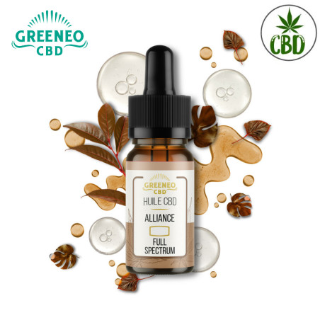 Huile de CBD Full Spectrum Alliance - GREENEO 1000mg