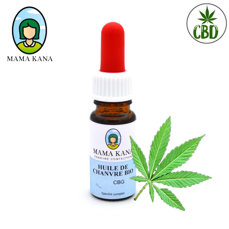 Huile CBD de Chanvre BIO CBG 10% - Mama Kana