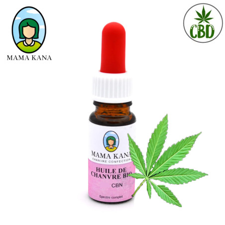 Huile CBD de Chanvre BIO CBN 10% - Mama Kana