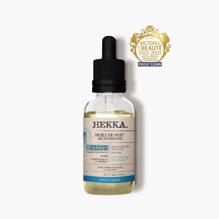 HEKKA - HUILE DE NUIT VISAGE CBD