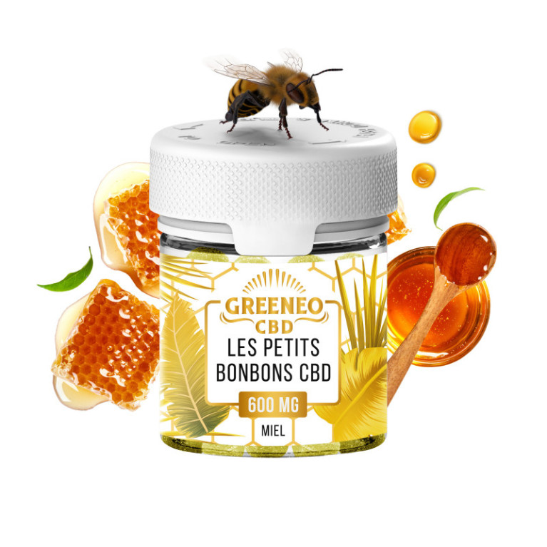 Bonbons Miel au CBD GREENEO 600mg Bonbons Miel au CBD GREENEO 600mg