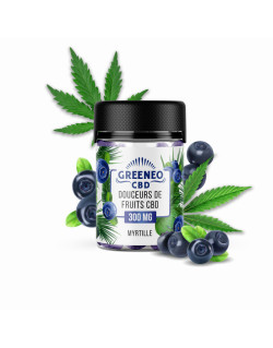Douceurs de Fruits Myrtille au CBD Greeneo 300mg