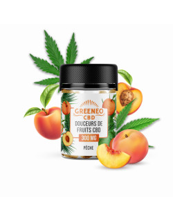 Douceurs de Fruits Pêche au CBD Greeneo 300mg