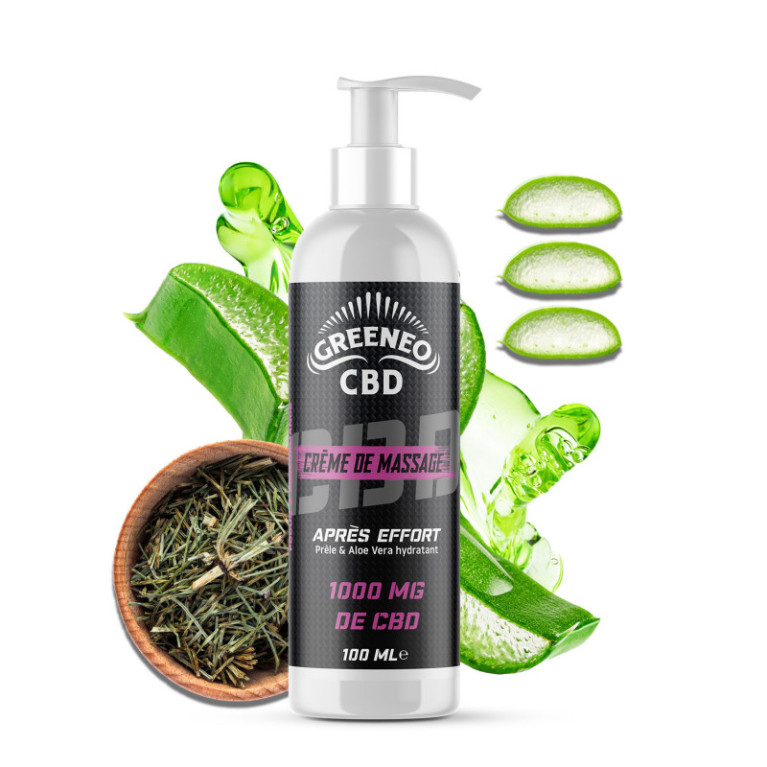 Active CREME DE MASSAGE 100ml 1000mg Greeneo Active CREME DE MASSAGE 100ml 1000mg Greeneo