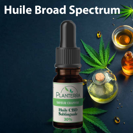 Huile de CBD Broad Spectrum - Chanvre 30%