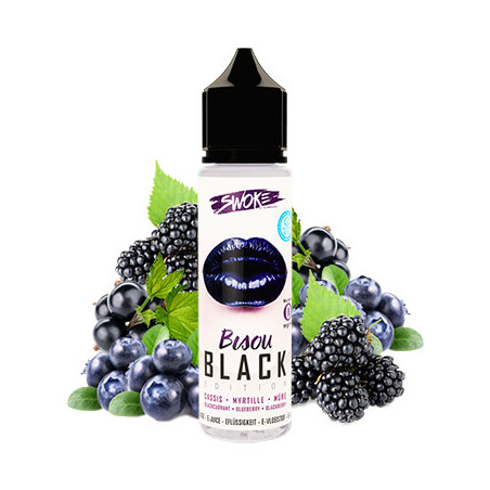 Bisou Black Swoke 50ml- 0mg ot.