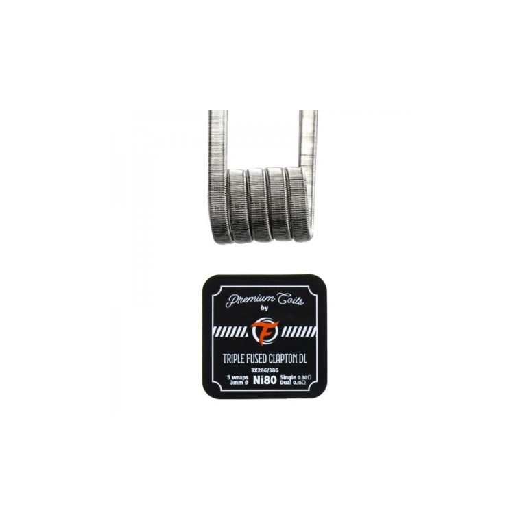 Triple Fused Clapton DL Ni80 0.30 New Version (10pcs) - Fumytech ot.