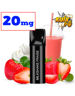Cartouche Kuix Milkshake Fraise - Sel de nicotine  - 20mg ot.