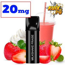 Cartouche Kuix Milkshake Fraise - Sel de nicotine  - 20mg ot.