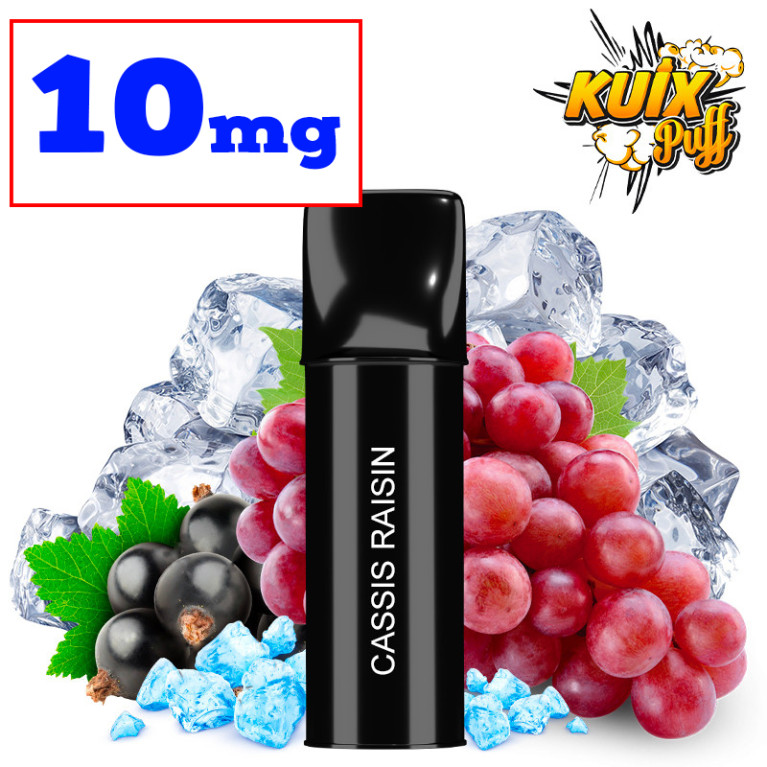 Cartouche Kuix Cassis Raisin - Sel de nicotine  - 10mg ot.