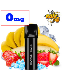 Cartouche Kuix Fraise Banane - Sel de nicotine  - 0mg ot.