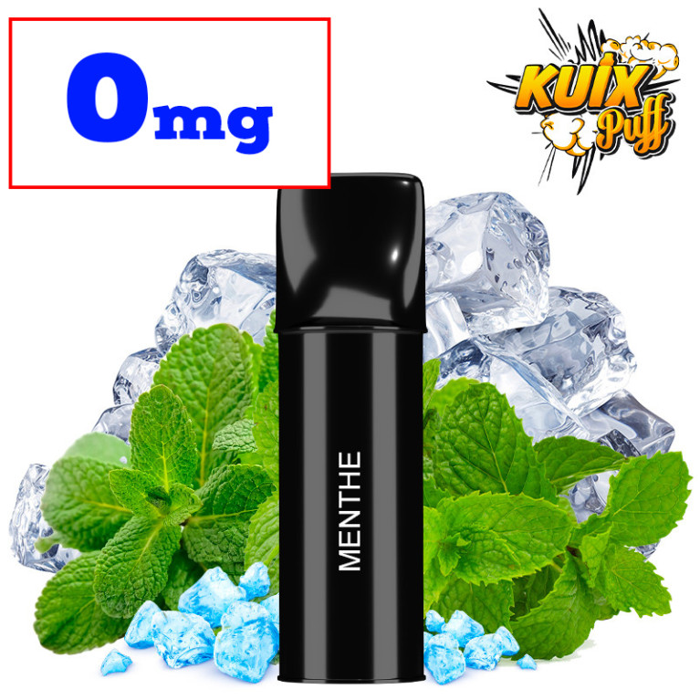 Cartouche Kuix Menthe Verte - Sel de nicotine  - 0mg ot.