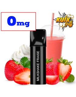 Cartouche Kuix Milkshake Fraise - Sel de nicotine  - 0mg ot.