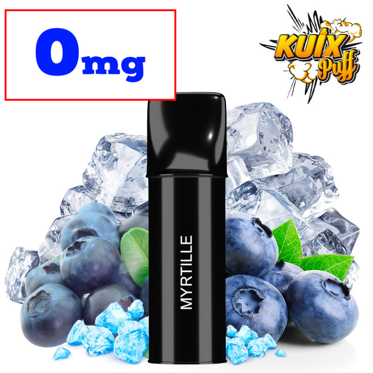 Cartouche Kuix Myrtille - Sel de nicotine - 0mg ot. Cartouche Kuix Myrtille - Sel de nicotine - 0mg ot.