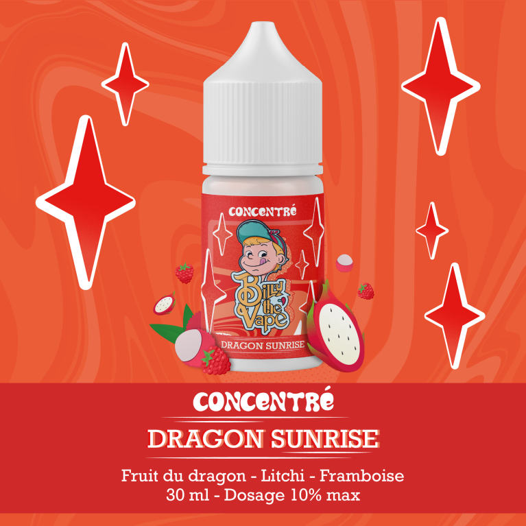 Dragon Sunrise Concentré 30 ml -Billy The Vape ot. Dragon Sunrise Concentré 30 ml -Billy The Vape ot.