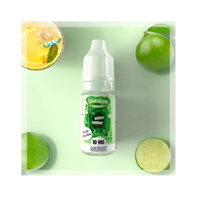 Paperland- Sel de nicotine Green Fizz  -10ml ot.