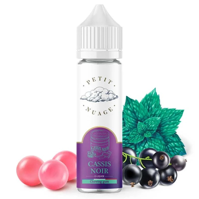 Cassis Noir - Petit nuage 60ml - 0mg ot.