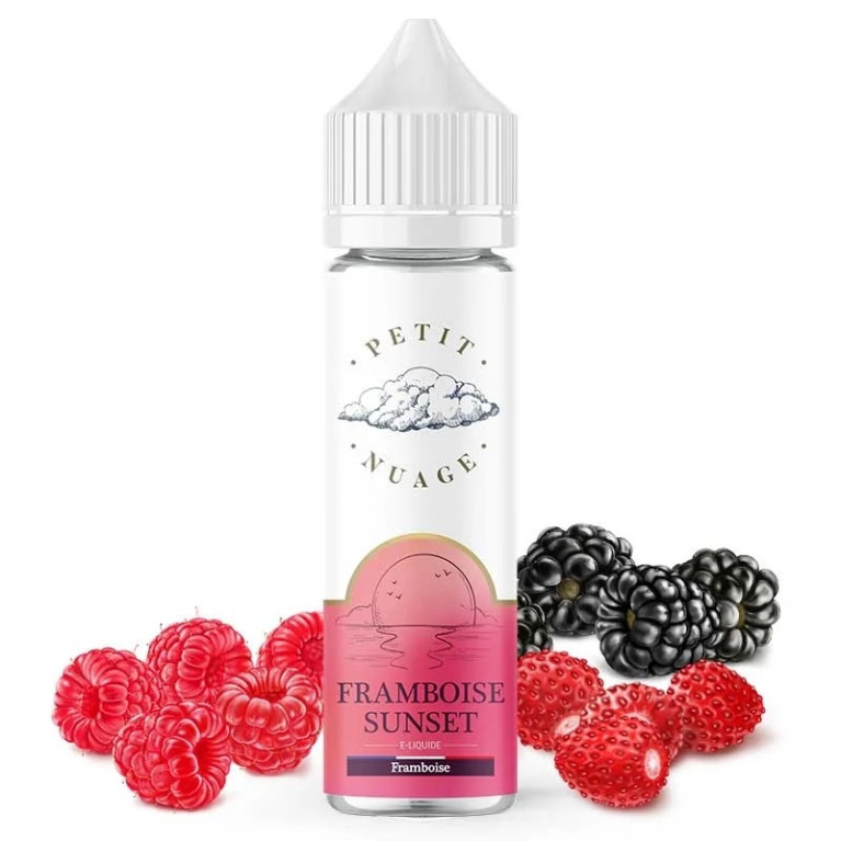 Framboise Sunset - Petit nuage 60ml - 0mg ot.