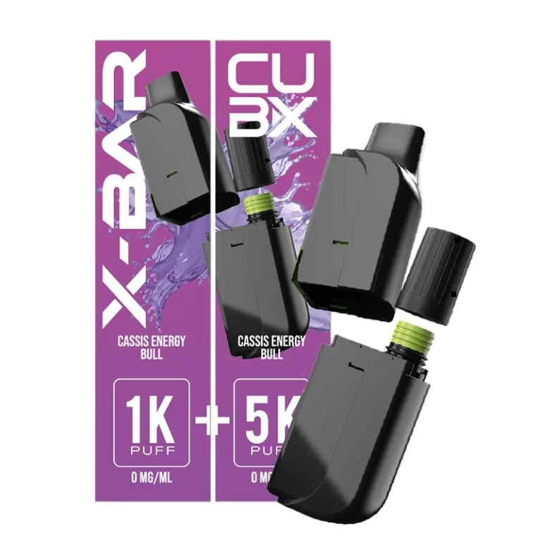 Cartouche pré-remplie CUBX Go X-Bar Cassis Energy Bull