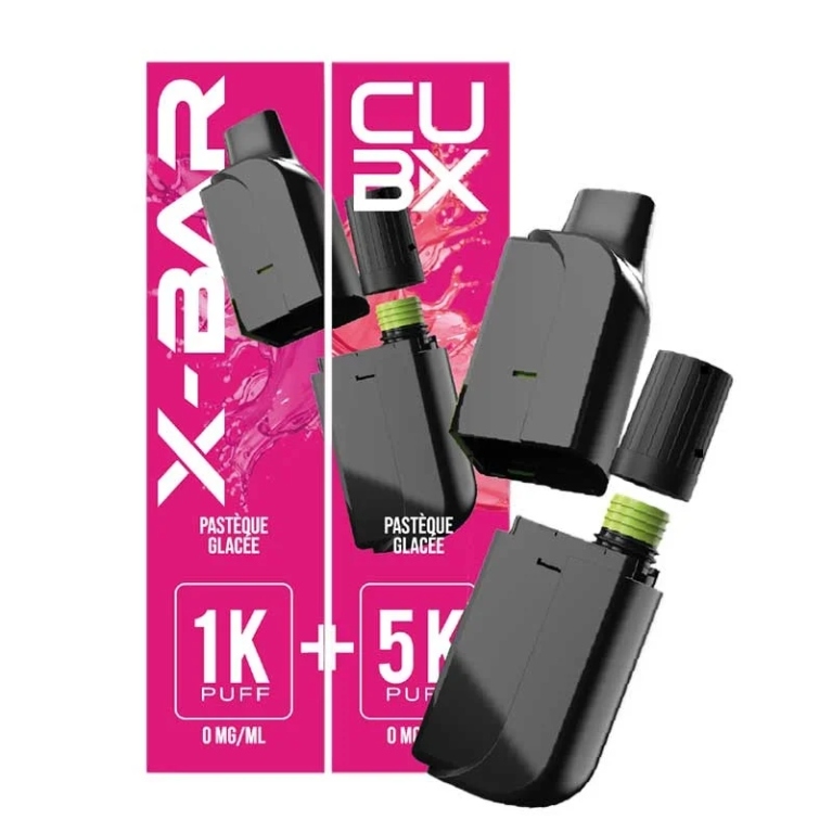 Cartouche pré-remplie CUBX Go X-Bar Pastèque Glacée
