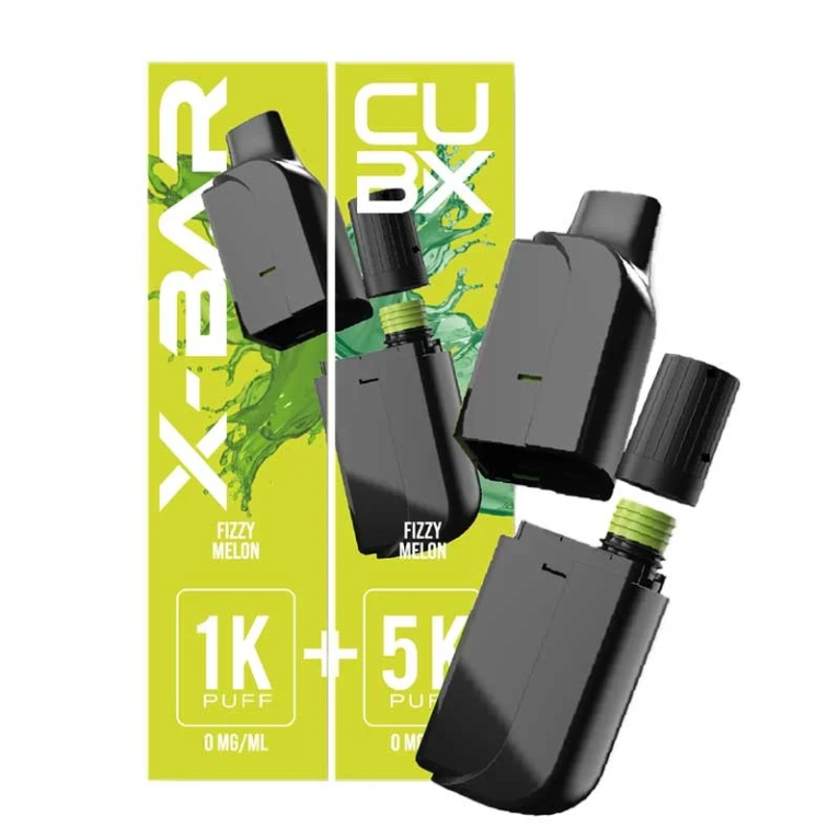 Cartouche pré-remplie CUBX Go X-Bar Fizzy Melon
