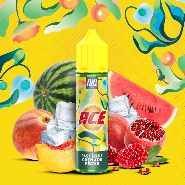 Pastèque Grenade Pêche - Maison Fuel - 50ml - 0mg ar.